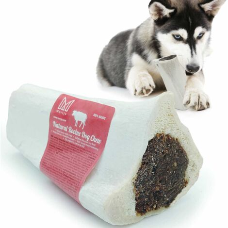 Friandise naturelle à mâcher pour chiens, à base d'os et de viande de bœuf, délicatesse et savoureuse gourmandise, Mersjo