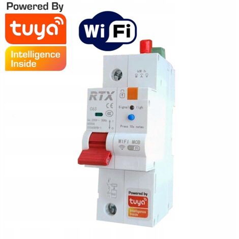Fusible réglable Tuya WiFi 2-63A Mesure d'énergie (1/5)