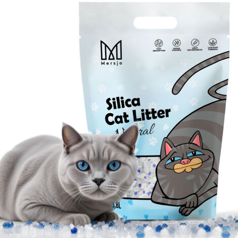 Litière pour chat Mersjo Neutral en silicone 3,8 L