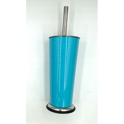 Brosse de toilette CMI, tube turquoise, acier inoxydable (1/3)