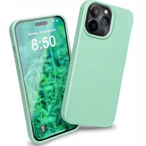 NALIA - Coque en silicone écologique pour iPhone 14 Pro Max, menthe (1/4)