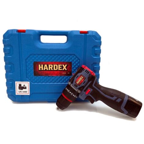 Perceuse-visseuse sans fil HARDEX 18 V 25 Nm 0-1200 tr/min 2 batteries (1/5)