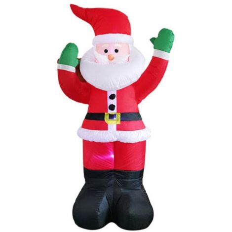 Père Noël gonflable avec son sac StarryLights 190 cm - une décoration de Noël impressionnante pour le jardin et la maison (1/5)