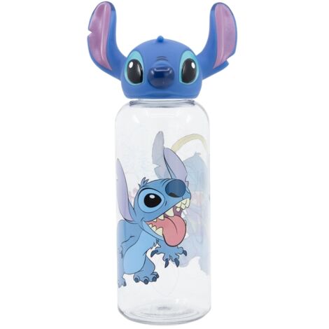 Bouteille Disney Stitch de 560 ml avec bouchon 3D de la collection Fleurs (1/3)