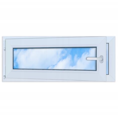 Fenêtre PVC blanche 100x40 mm à gauche, 1000x400 mm, double vitrage ...