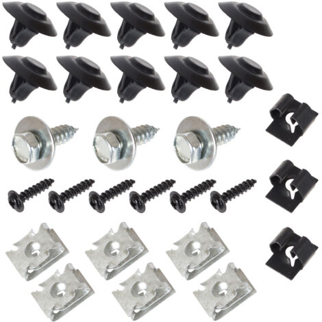 Skoda Fabia I 99-08, jeu de clips pour la fixation du capot moteur, 28 pièces. KPL