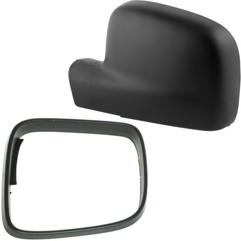 VW Caddy III 2004- boîtier + cadre du rétroviseur extérieur NOIR gauche 2 pièces. SET