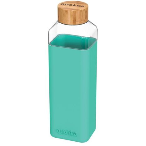Quokka Storm - Bouteille d'eau en verre 700 ml (Sarcelle) (1/4)
