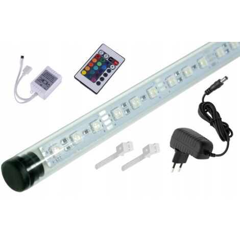 Lampe fluorescente LED RGB pour aquarium AQUALED avec télécommande 30 cm I (1/5)