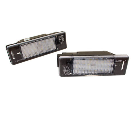 Feux de plaque d'immatriculation à LED pour Peugeot 1007 106 II 207 3008 307 308 I 406 407 508 607 807 Expert I II RCZ, lot de 2