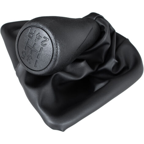 Pommeau de levier de vitesse Peugeot Bipper 08-16 NOIR + JOINT 5 VITESSES