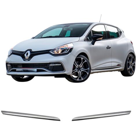 Bandes de calandre avant en acier inoxydable chromé Renault Clio 4 HB 2012- (1/5)