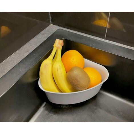 Égouttoir de cuisine pour évier d'angle pour légumes et fruits 23x16,5 cm (1/5)