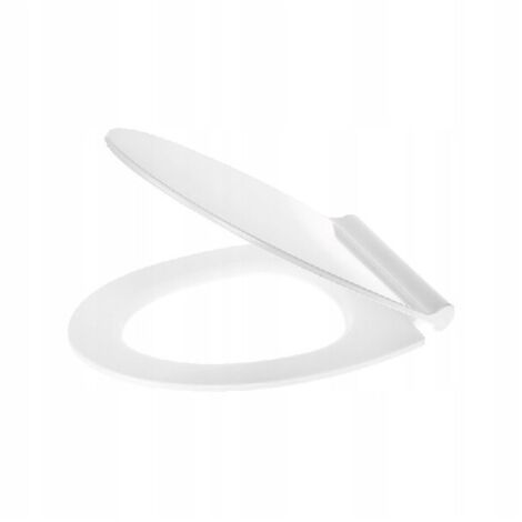 Abattant de toilette amovible à fermeture amortie, blanc, fin (1/2)