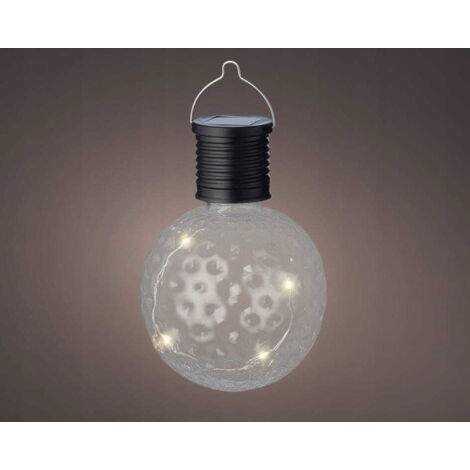 Ampoule solaire en plastique 7,8 x 11,2 cm, lampe suspendue (1/2)