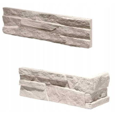 Carrelage de façade en béton beige 385x100mm – Résistant au gel – Finition mat – Pour intérieur et extérieur – 12 pièces par paquet