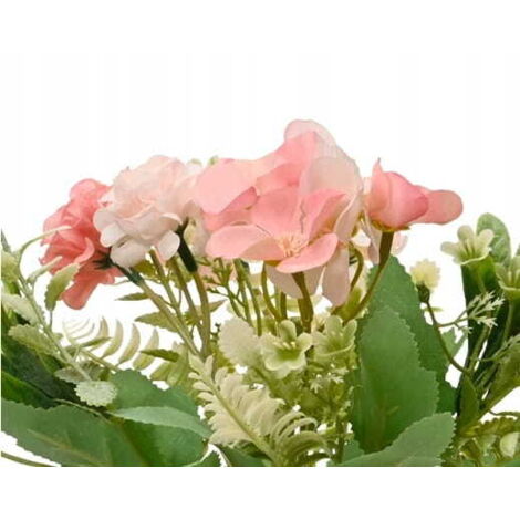 Plante fleurie avec pot décoratif 24x18 cm