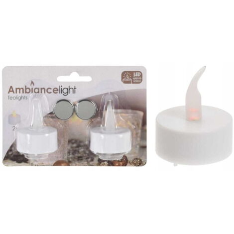 Lot de 2 bougies chauffe-plat LED sans flamme (1/4)