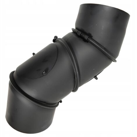 Coude réglable en acier, 4 segments, 120 mm