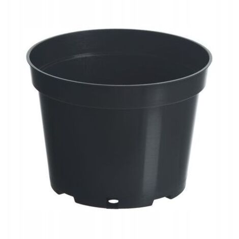 Pot de production en plastique noir 5l 23 cm