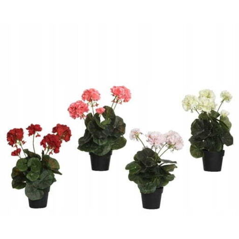 Fleur décorative artificielle dans un pot noir 35cm 1 pc.