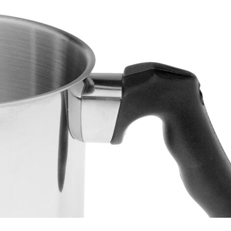 Pot à lait avec anse, en acier, 1 l, 12 cm