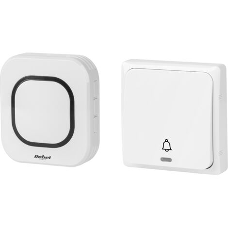 Sonnette sans fil Kemot pour portail, portée de 150 m, 230 V, étanche