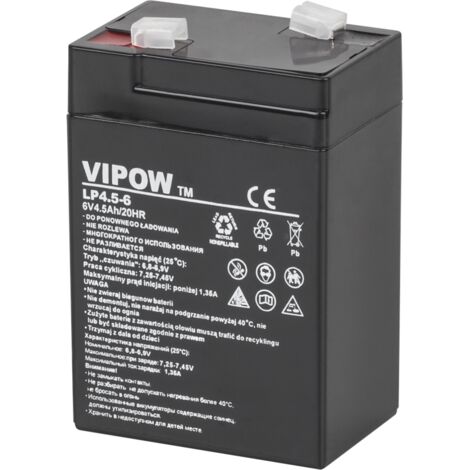 Batterie gel 6V 4,5 Ah pour moto jouet