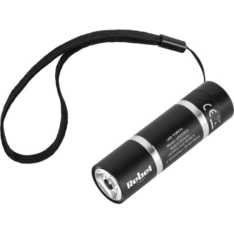 Lampe torche LED de poche Rebel 1W 3xAAA en aluminium (1/2)