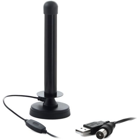 Antenne TV pour voiture, camping-car, mobile, DVB-T2 FM, magnétique, Mistral MI-ANT100