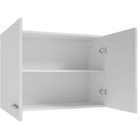 Meuble de cuisine suspendu blanc simple 80 x 60 (1/3)