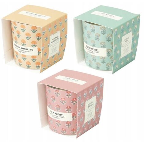 Bougie parfumée en verre 120 g de paraffine, 3 parfums, 7 cm, 1 pièce