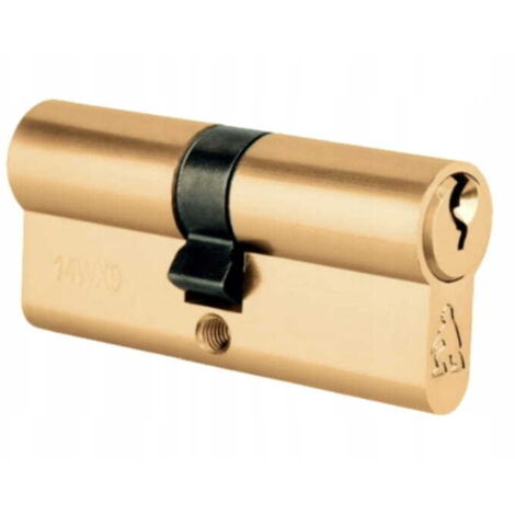 Insert de serrure de porte en laiton 30/30 mm + 3 clés (1/2)