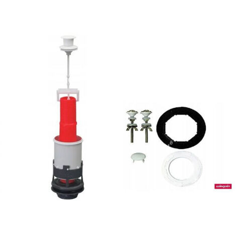 Valve de vidange de toilette, barre de traction compacte + jeu de vis (1/3)