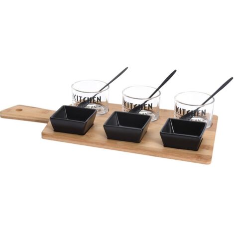 Plateau pour tapas et amuse-gueules 37 cm 10 pièces. (1/2)