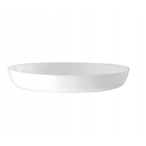 Soucoupe de pot de fleurs Cristal en plastique blanc 17 cm