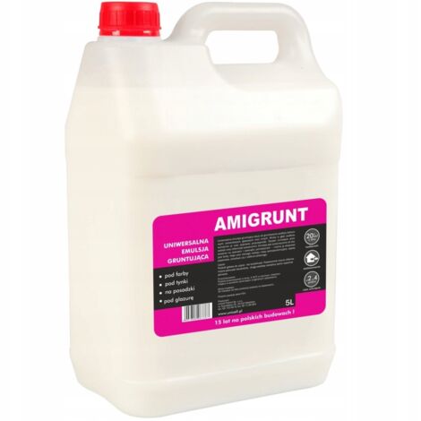 Primaire pour murs – Émulsion d'apprêt 5L – Renforce l'adhérence sous peinture et carrelage – Réduit porosité et absorption (1/3)