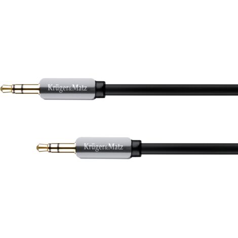 Câble AUX Mini Jack 3,5 mm de 1,5 m, spirale KrugerMatz (1/3)