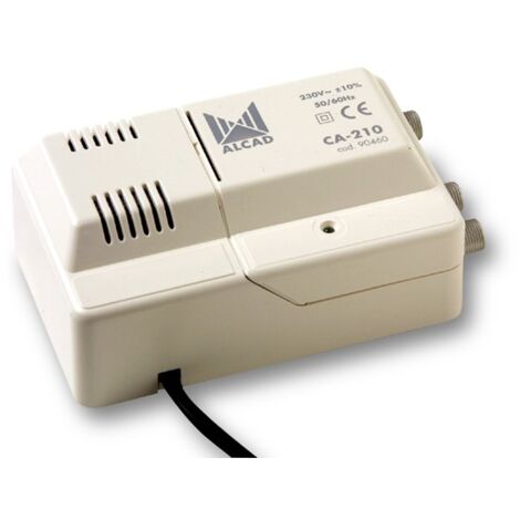 Répartiteur amplificateur d'antenne haut débit 2 TV IP20 24V Alcad CA-210