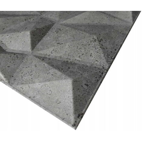 Panneaux muraux décoratifs gris 50x50 cm lot de 8 (1/3)