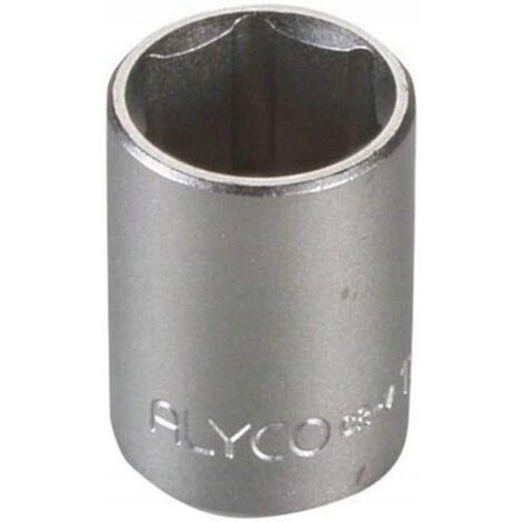 Alyko Douille hexagonale en acier chromé drive 1/4 pouce 13 x 25 mm (1/4)