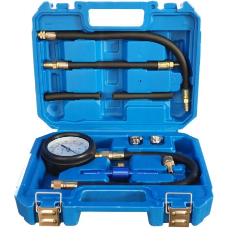 TESTEUR MANOMÈTRE DE PRESSION DE COMPRESSION CARBURANT INJECTION ESSENCE BAR/PSI 10 ÉL.