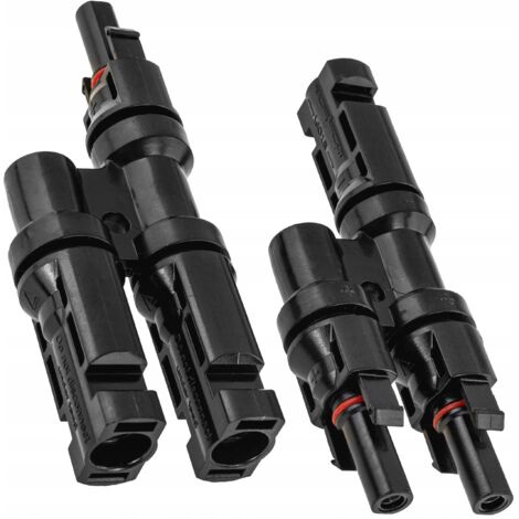Connecteur MC4 Double Parallèle Solaire + -