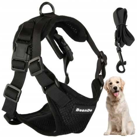 Harnais pour chien XL sans pression noir (100) GABA (1/5)