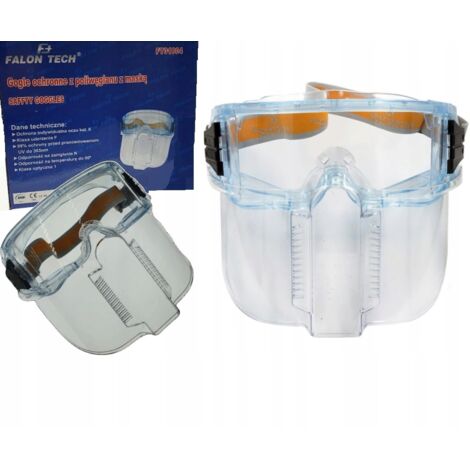 Lunettes de protection anti-étincelles avec masque de protection pour le meulage (1/5)