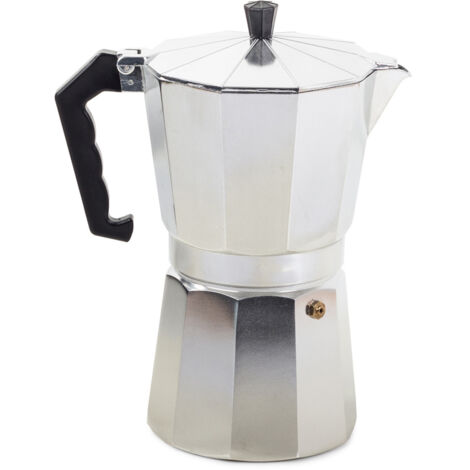 Cafetière italienne pour préparer 12 tasses de café, en aluminium de 600 ml. (1/5)