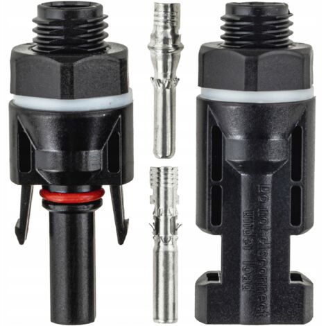 Connecteur +/- MC4 2,5-10 mm pour montage sur boîte de distribution kit SOLAR APV