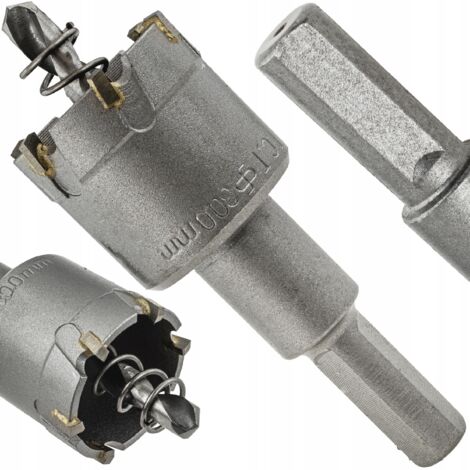 Scie à trou en carbure de tungstène pour métal et bois 30 mm VORFAL (1/5)