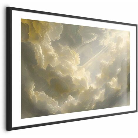 Affiche - Un jeu de couleurs époustouflant sur fond de nuages (1/4)