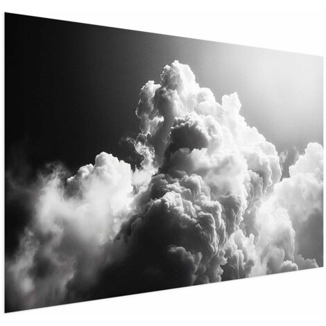 Affiche - Nuages de rêve : Laissez le soleil illuminer votre journée - Un festin visuel (1/4)